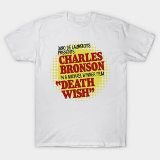 Death Wish – Poster Titles (with halftone pattern) T-Shirt